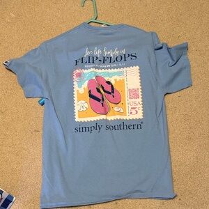 Simply Southern Light Blue Flip-Flop Tee